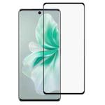For vivo S18 Full Glue 9H HD 3D Curved Edge Tempered Glass Film(Black)