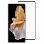 For vivo S18 Pro Full Glue 9H HD 3D Curved Edge Tempered Glass Film(Black)