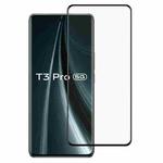For vivo T3 Pro 5G Full Glue 9H HD 3D Curved Edge Tempered Glass Film(Black)