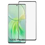 For vivo Y200 Pro Full Glue 9H HD 3D Curved Edge Tempered Glass Film(Black)