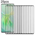 For vivo Y100 4G 25pcs Full Glue 9H HD 3D Curved Edge Tempered Glass Film(Black)