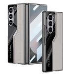 For Samsung Galaxy Z Fold6 GKK Integrated Plating TPU + Leather Supercar Full Coverage Phone Case(Titanium Grey)