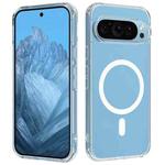 For Google Pixel 9 Pro Big Pore Acrylic PC Hybrid TPU MagSafe Phone Case(Transparent)