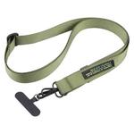 A1 Nylon Webbing Anti-lost Mobile Phone Long Lanyard(Green)