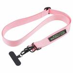 A1 Nylon Webbing Anti-lost Mobile Phone Long Lanyard(Pink)