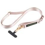 B1 Nylon Webbing Anti-lost Mobile Phone Long Lanyard(Gold)