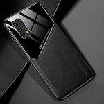 For Vivo iQOO Z1x All-inclusive Leather + Organic Glass Phone Case with Metal Iron Sheet(Black)