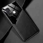 For Vivo Z6 All-inclusive Leather + Organic Glass Phone Case with Metal Iron Sheet(Black)