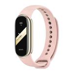 For Xiaomi Smart Band 9 / 8 MIJOBS Metal Buckle Solid Color Silicone Watch Band(Pink)