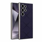 For Samsung Galaxy S24 Ultra 5G GKK Asterism Metal Paint Skin Feel Leather Full Coverage Phone Case, Not Included Pen(Purple)