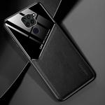 For Xiaomi Redmi 10X 4G All-inclusive Leather + Organic Glass Phone Case with Metal Iron Sheet(Black)