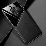 For Xiaomi Redmi 10X 5G All-inclusive Leather + Organic Glass Phone Case with Metal Iron Sheet(Black)