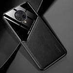 For Xiaomi Redmi K30 Pro All-inclusive Leather + Organic Glass Phone Case with Metal Iron Sheet(Black)