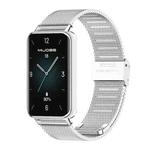 For Honor Band 9 MIJOBS Milan Buckle Stainless Steel Watch Band(Silver)