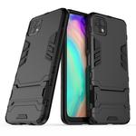 For Huawei Enjoy 20 PC + TPU Shockproof Protective Case with Holder(Black)