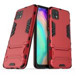 For Huawei Enjoy 20 PC + TPU Shockproof Protective Case with Holder(Red)
