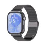 For Huawei Watch Fit3 MIJOBS Milan Buckle Stainless Steel Watch Band(Black)