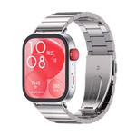 For Huawei Watch Fit3 MIJOBS Bamboo Stainless Steel Watch Band(Silver)