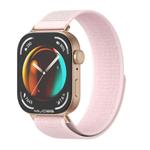 For Huawei Watch Fit3 MIJOBS Nylon Watch Band Wristband(Pink Rose Gold)