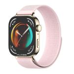 For Huawei Watch Fit3 MIJOBS Nylon Watch Band Wristband(Pink Light Gold)