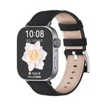 For Huawei Watch Fit3 MIJOBS Genuine Leather Watch Band(Black)