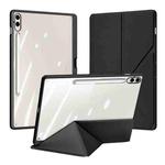 For Samsung Galaxy Tab S9+ / S9 FE+ DUX DUCIS Magi Series Smart Leather Tablet Case(Black)