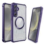 For Samsung Galaxy S24 5G CD Texture Magsafe Phone Case(Dark Purple)