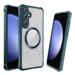 For Samsung Galaxy S23 FE 5G CD Texture Magsafe Phone Case(Dark Green)