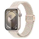 For Apple Watch Series 5 44mm Slim Magnetic Buckle Nylon Braided Watch Band(Spring Sakura)