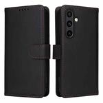 For Samsung Galaxy S24 FE 5G BETOPNICE BN-005 2 in 1 Detachable Imitate Genuine Leather Phone Case(Black)