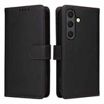 For Samsung Galaxy S25 5G BETOPNICE BN-005 2 in 1 Detachable Imitate Genuine Leather Phone Case(Black)