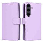 For Samsung Galaxy S25+ 5G BETOPNICE BN-005 2 in 1 Detachable Imitate Genuine Leather Phone Case(Light Purple)