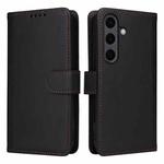 For Samsung Galaxy S25+ 5G BETOPNICE BN-005 2 in 1 Detachable Imitate Genuine Leather Phone Case(Black)