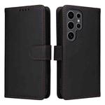 For Samsung Galaxy S25 Ultra 5G BETOPNICE BN-005 2 in 1 Detachable Imitate Genuine Leather Phone Case(Black)