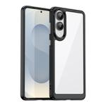 For Samsung Galaxy S25 Edge 5G Colorful Series Acrylic Hybrid TPU Phone Case(Black)