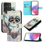 For BLU View 5 3D Painting Horizontal Flip Leather Phone Case(Grey Owl)