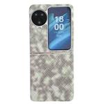 For OPPO Find N3 Flip Colorful Woven Pattern Full Coverage Phone Case(Black White)
