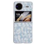 For vivo X Flip Colorful Woven Pattern Full Coverage Phone Case(Blue)