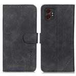 For Samsung Galaxy XCover7 Pro KHAZNEH Retro Texture Horizontal Flip Leather Phone Case(Black)