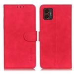 For Samsung Galaxy XCover7 Pro KHAZNEH Retro Texture Horizontal Flip Leather Phone Case(Red)