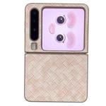 For Huawei Pura X Colorful Woven Pattern Full Coverage Phone Case(Orange)