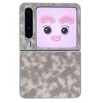 For Huawei Pura X Colorful Woven Pattern Full Coverage Phone Case(Black White)