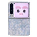 For Huawei Pura X Colorful Woven Pattern Full Coverage Phone Case(Blue)