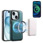 For iPhone 15 Denior A13 Skin Feel MagSafe Phone Case(Blue)