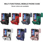 For iPhone 17 Pro Max Sliding Camshield TPU+PC Phone Case with Card Slot(White)