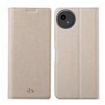 For Sharp Aquos Wish4 ViLi DMX Series TPU + PU Leather Magnetic Phone Case(Gold)