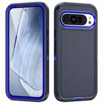 For Google Pixel 9 Pro Life Waterproof Rugged PC + Silicone Phone Case(Dark Blue + Royal Blue)