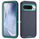 For Google Pixel 9 Pro Life Waterproof Rugged PC + Silicone Phone Case(Dark Blue + Light Blue)