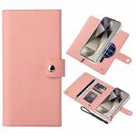 For Samsung Galaxy S24 Ultra 5G ViLi GHB-C Series RFID MagSafe Magnetic Flip Leather Phone Case(Pink)