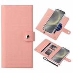 For Samsung Galaxy S24 5G ViLi GHB-C Series RFID MagSafe Magnetic Flip Leather Phone Case(Pink)